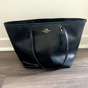 Coach Black Leather Purse - Gently Used